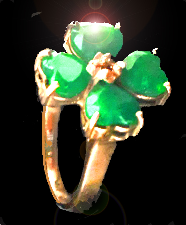 sortija esmeraldas corazon